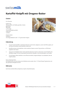 Kartoffel-Knöpfli mit Oregano-Butter