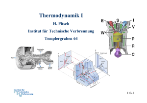 Thermodynamik I - Institut für Technische Verbrennung