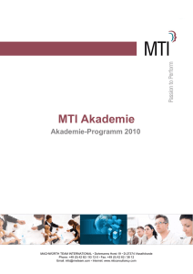 MTI Akademie - Machwürth Team International