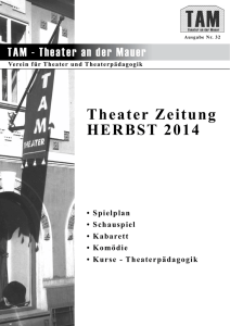 Theater Zeitung HERBST 2014