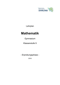Mathematik Klassenstufe 9