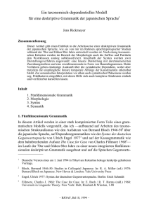 Taxonomisch-dependentielles Modell - Ruhr