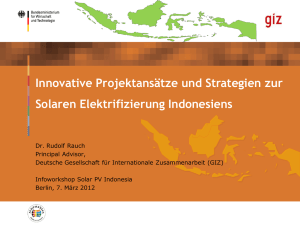Innovative Projektansätze und Strategien zur Solaren