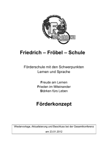 - bei der Friedrich-Fröbel