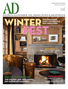 AD Architectural Digest Germany Dezember 2014