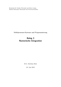 Numerische Integration auf einem Mehrprozessorsystem
