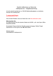 Lesezeichen - mathepower.de GmbH
