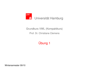 [3ex]Übung 1 - Universität Hamburg