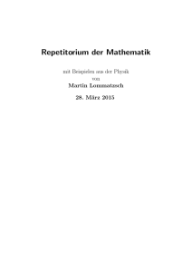 Repetitorium der Mathematik
