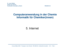 5. Internet - Institut für Chemie - Humboldt