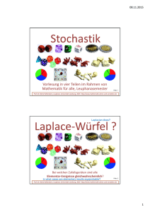 Stochastik Laplace-Würfel - Leuphana Universität Lüneburg