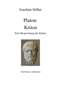 Platon: Kriton - von Joachim Stiller