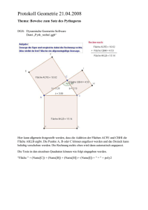 Protokoll Geometrie 21.04.2008