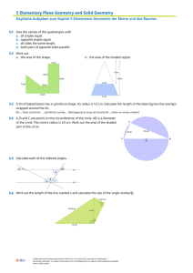 5 Elementary Plane Geometry and Solid Geometry