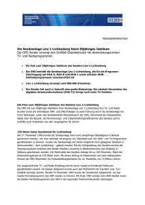 Sendeanlage Linz 1-Lichtenberg feiert 50jähriges Jubiläum