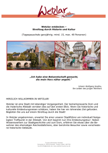 Baseform Brief Stadt Wetzlar