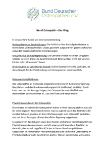 Beruf Osteopath – Der Weg - Bund Deutscher Osteopathen e.V.