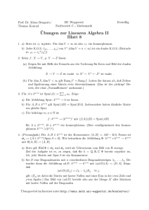 Übungen zur Linearen Algebra II Blatt 8
