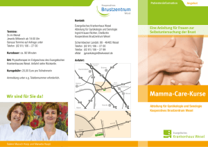 Mamma-Care-Kurse - Brustzentrum Wesel