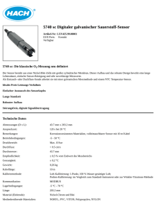 5740 sc Digitaler galvanischer Sauerstoff-Sensor