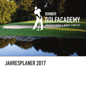 Kursheft 2017 - Golfclub Bonn