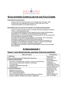 Chemie-Unterricht DSW Jahresplanung 2007/08