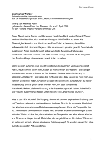 Das traurige Wunder - Richard-Wagner-Verband Ulm/Neu