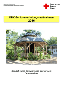 DRK-Seniorenerholungsmaßnahmen