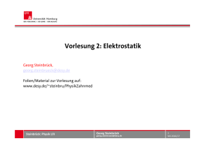 Vorlesung 2: Elektrostatik