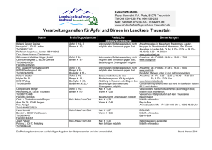 regionalen Keltereien - Landschaftspflegeverband Traunstein eV