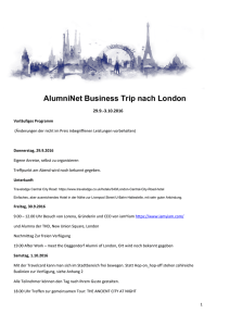 AlumniNet Business Trip nach London
