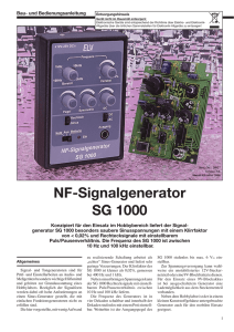 NF-Signalgenerator SG 1000