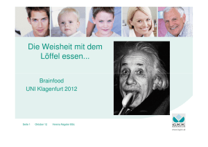 Brainfood - Alpen-Adria-Universität Klagenfurt