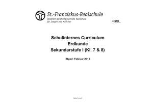 Schulinternes Curriculum Kl. 7/8 - St.-Franziskus