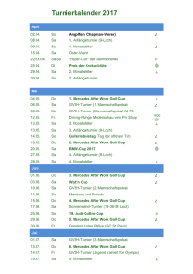Turnierkalender 2017 - Golf Club Husumer Bucht e.V.