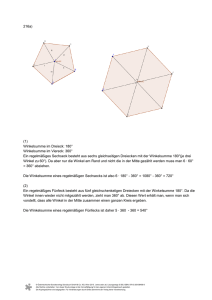 216a) (1) Winkelsumme im Dreieck: 180° Winkelsumme im Viereck
