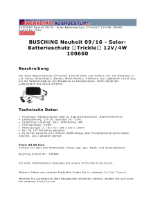 Solar-Batterieschutz "Trickle" 12V/4W 100660