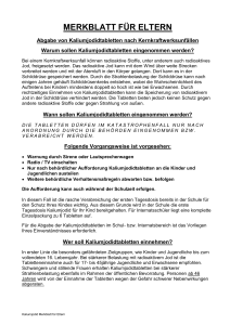 Kaliumjodid Merkblatt für Eltern - Landesberufsschule