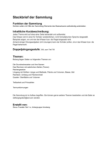 Steckbrief der Sammlung - Digitale Schule Bayern
