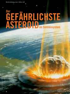 Der asteroiDim sonnensystem