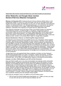 Arbor Networks und Google Ideas machen Denial-of