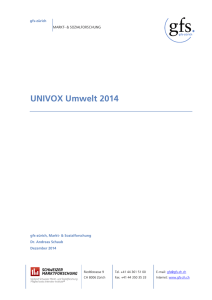 UNIVOX Umwelt 2014