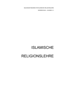 Bildungsstandards Islamische Religionslehre