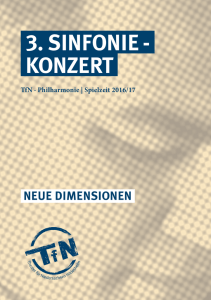 3. SINFONIE - KONZERT - Theater für Niedersachsen