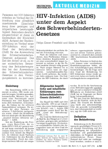 HIV-Infektion - Deutsches Ärzteblatt