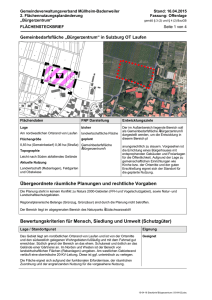 2. Flächennutzungsplanänderung „Bürgerzentrum“ Flächensteckbrief