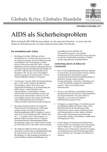 AIDS als Sicherheitsproblem