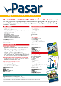 informations- und camping-tarifveröffentlichungen 2012