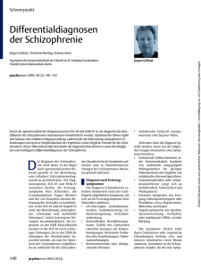Differentialdiagnosen der Schizophrenie