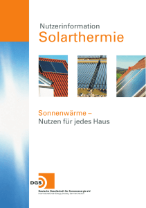DGS Nutzerinformation Solarthermie